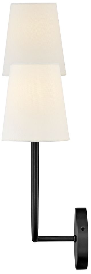 Image 6 Lark Cora Interior Large Two Light Sconce 22" Black more views