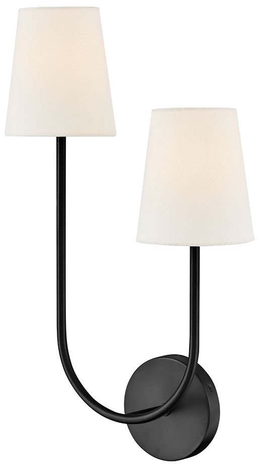 Image 7 Lark Cora Interior Large Two Light Sconce 22" Black more views