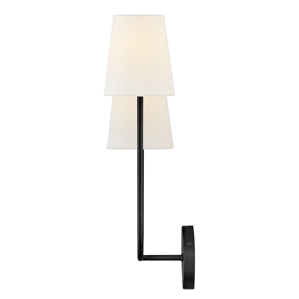 Image 6 Lark Cora Interior Large Two Light Sconce 22" Black more views