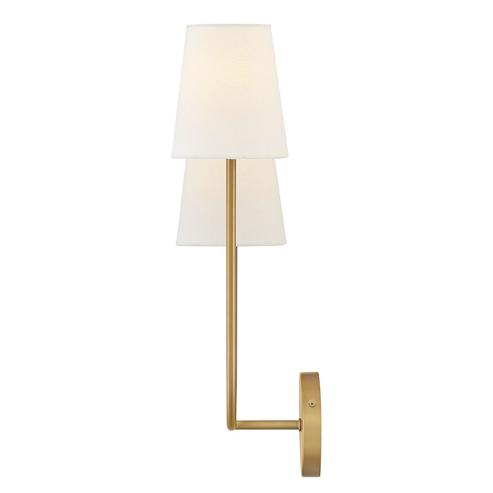 Image 6 Lark Cora Interior Large Two Light Sconce 22" Lacquered Brass more views
