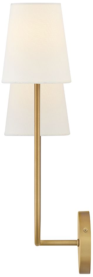 Image 6 Lark Cora Interior Large Two Light Sconce 22" Lacquered Brass more views