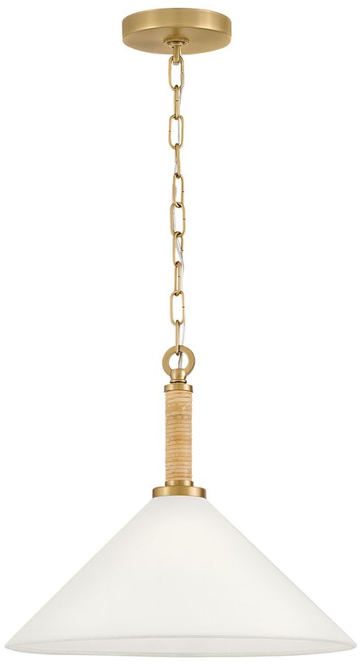 Image 2 Lark Cove Medium Pendant 16" Lacquered Brass more views