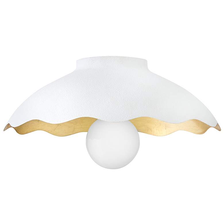 Image 2 Lark Darla Interior Medium Flush Mount 15" Textured Plaster more views