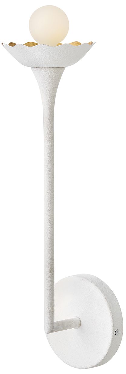 Lark Darla Interior Medium Single Light Sconce 16.5" Textured Plaster