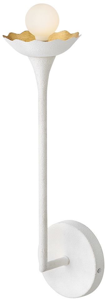 Image 7 Lark Darla Interior Medium Single Light Sconce 16.5" Textured Plaster more views