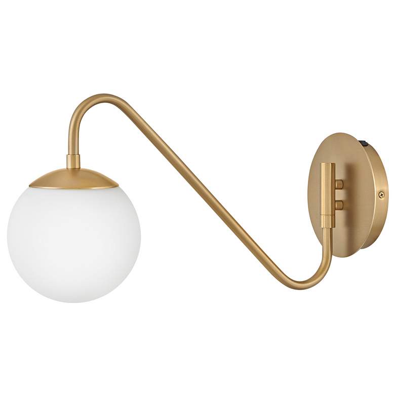 Image 1 Lark Dottie Sconce Small Single Light Sconce Lacquered Brass