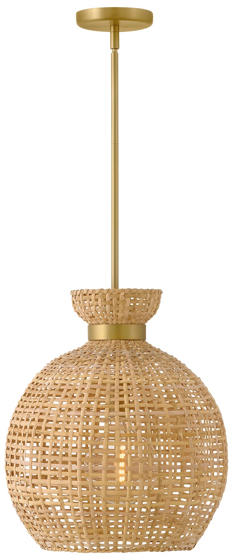 Lark Effie Medium Pendant 15" Lacquered Brass