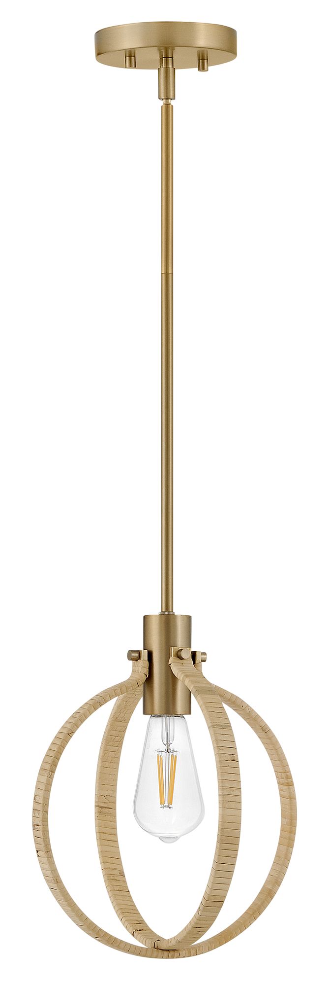 Image 2 Lark Fallon Medium Pendant Chandelier 10" Lacquered Brass more views