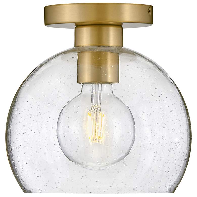 Image 4 Lark Foyer Extra Small Flush Mount Lacquered Brass more views