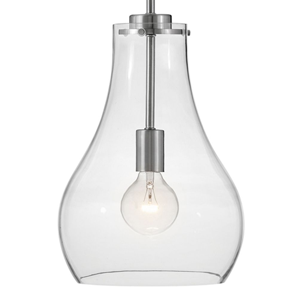 Image 2 Lark Frankie Interior Small Single Light Pendant 10" Brushed Nickel more views