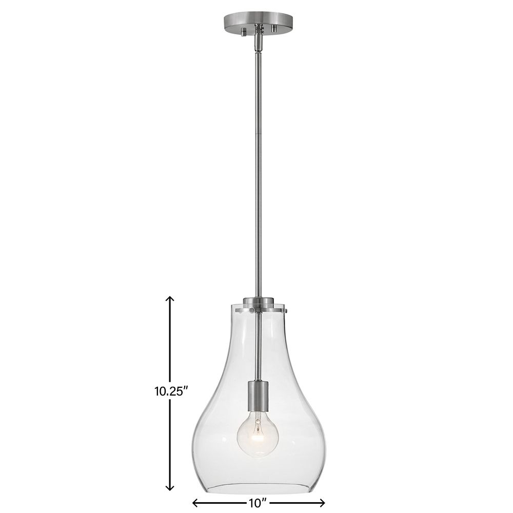 Image 5 Lark Frankie Interior Small Single Light Pendant 10" Brushed Nickel more views