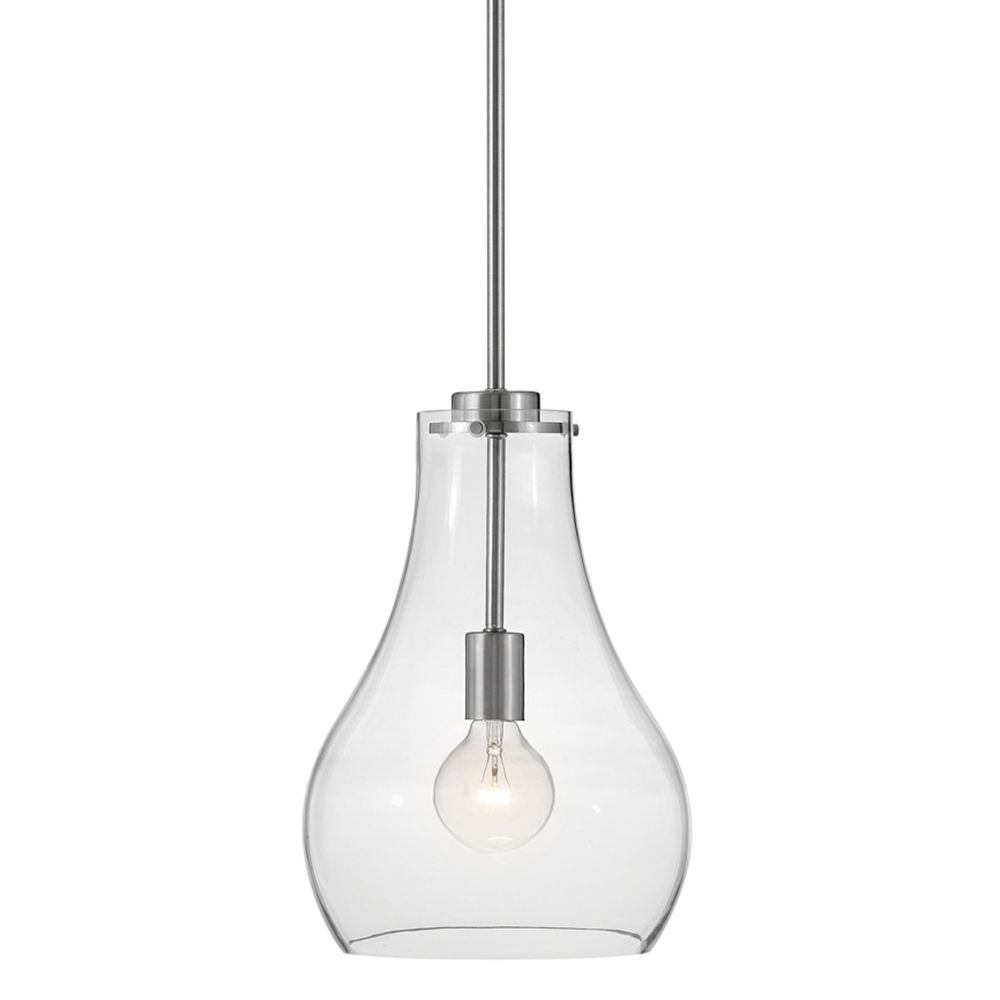 Image 6 Lark Frankie Interior Small Single Light Pendant 10" Brushed Nickel more views