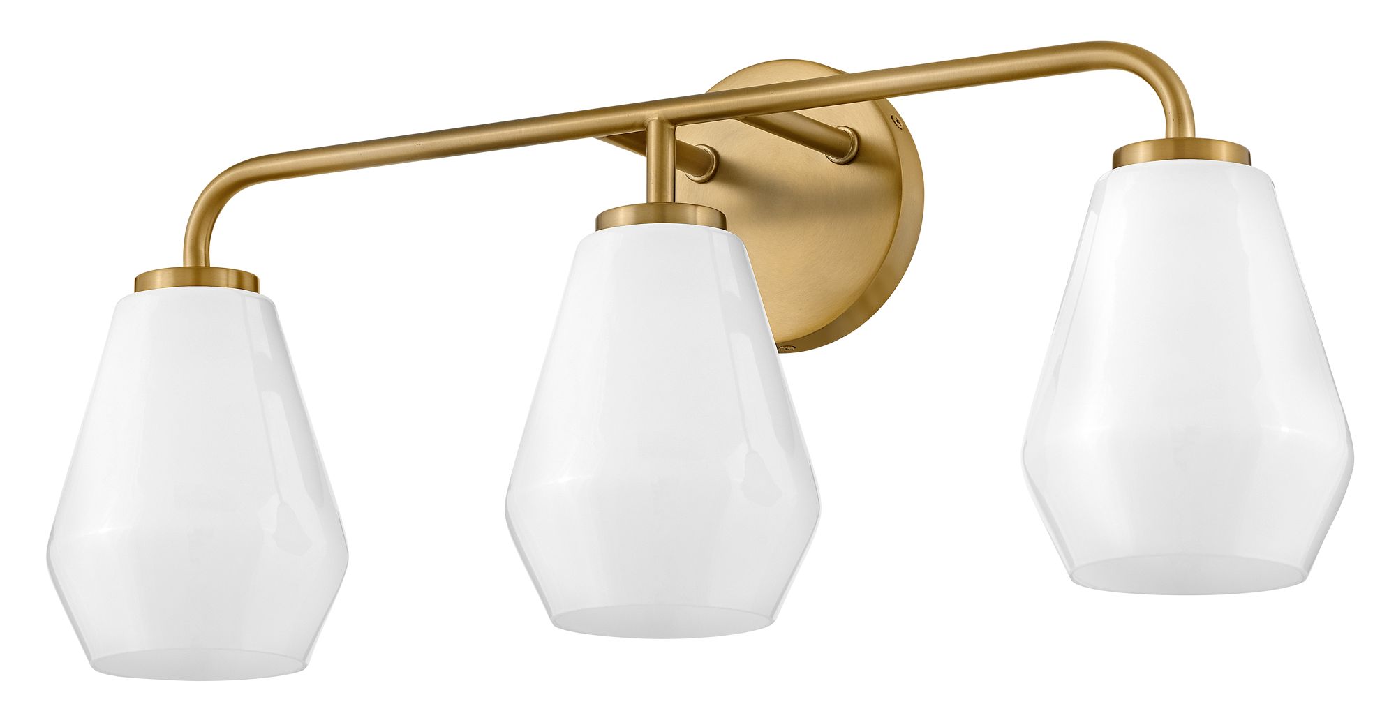 Image 4 Lark Gio Bath Medium Three Light Vanity 24" Lacquered Brass more views