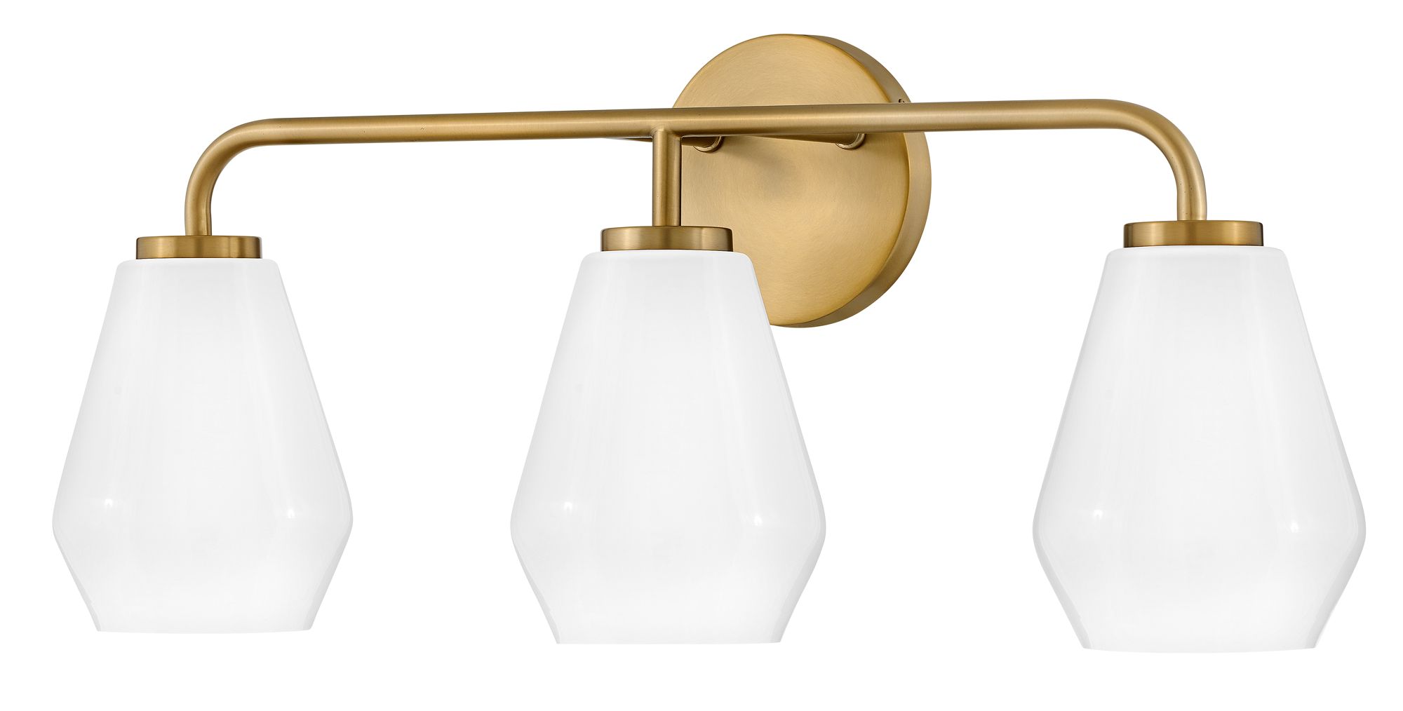 Image 5 Lark Gio Bath Medium Three Light Vanity 24" Lacquered Brass more views