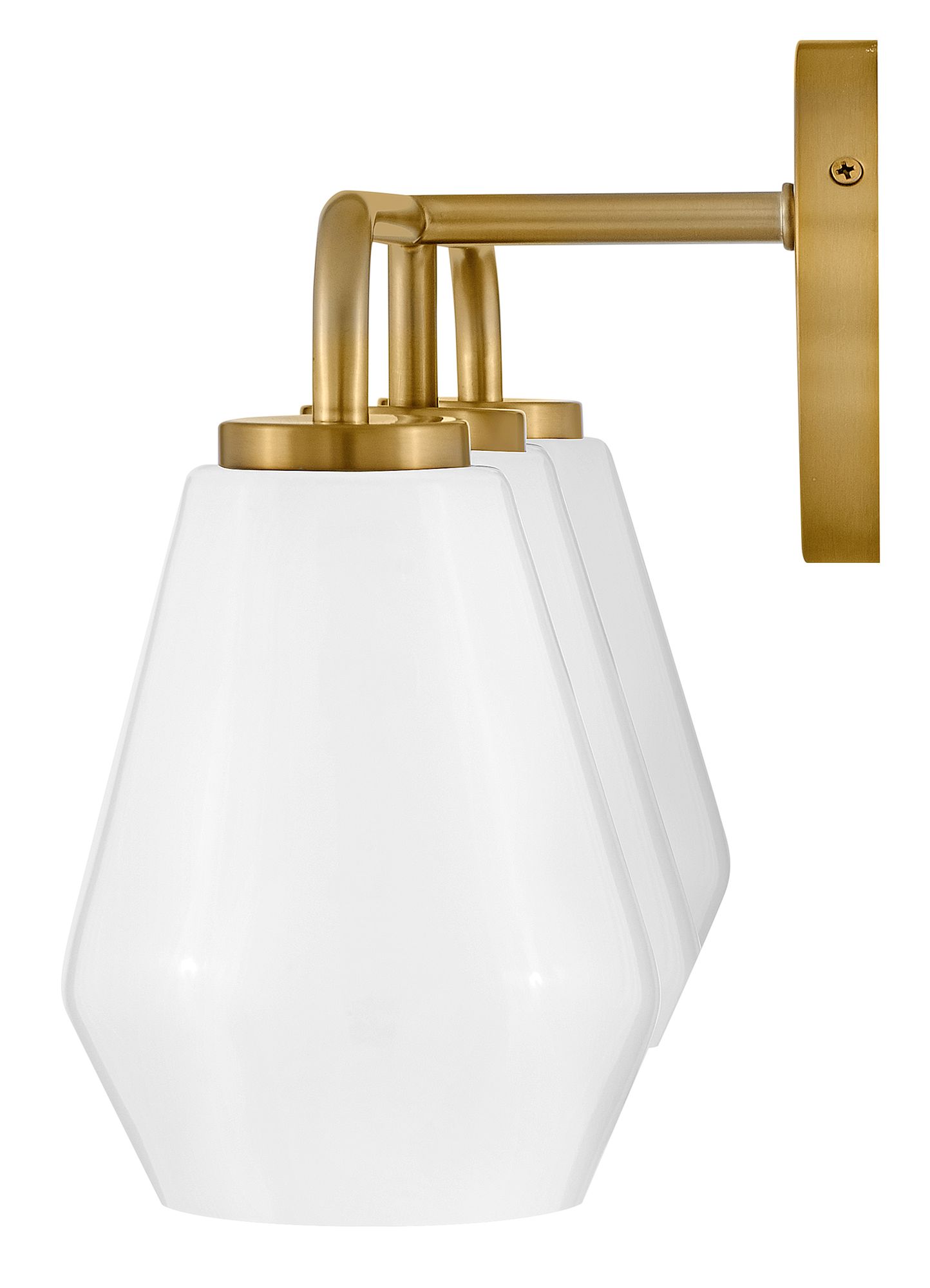 Image 6 Lark Gio Bath Medium Three Light Vanity 24" Lacquered Brass more views