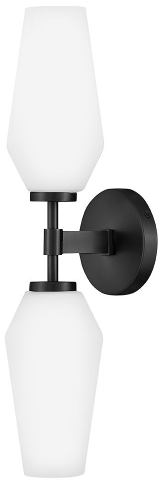 Image 2 Lark Gio Large Two Light Sconce 21" Black more views