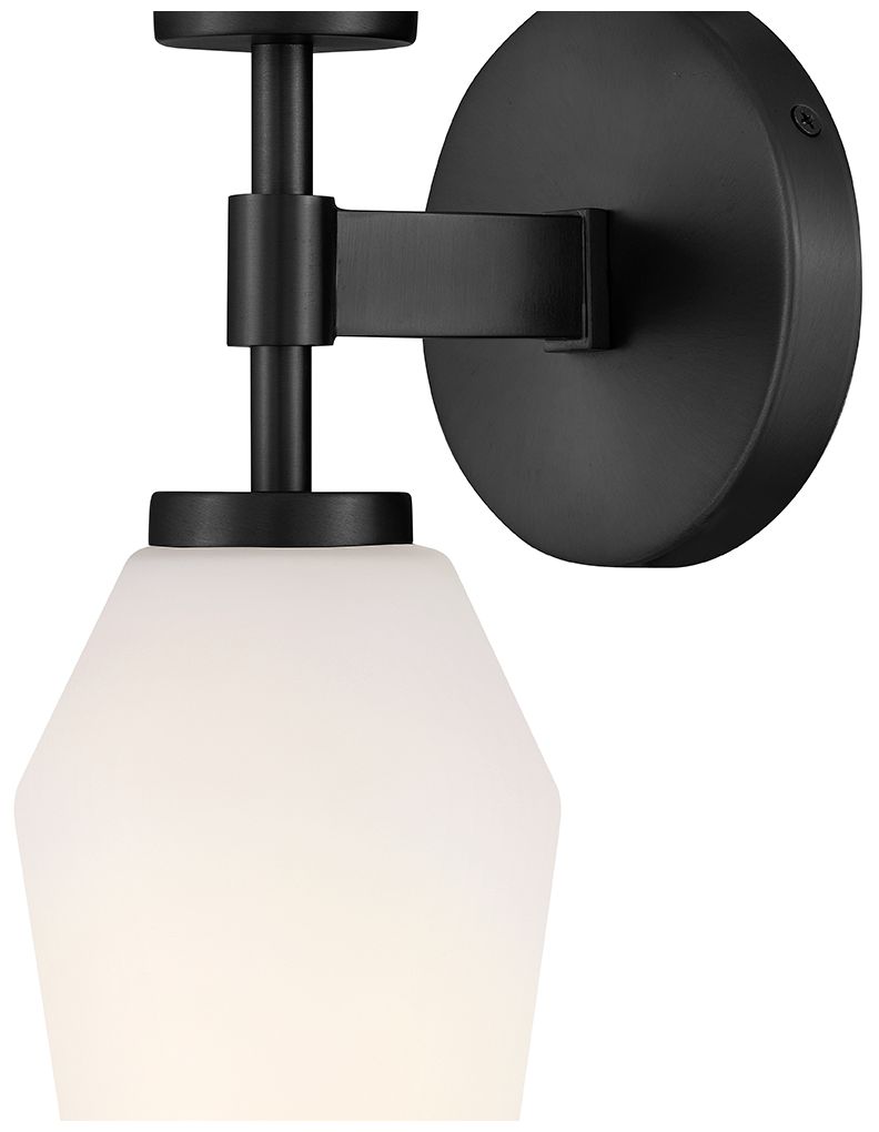 Image 4 Lark Gio Large Two Light Sconce 21" Black more views