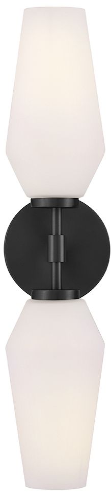 Image 6 Lark Gio Large Two Light Sconce 21" Black more views