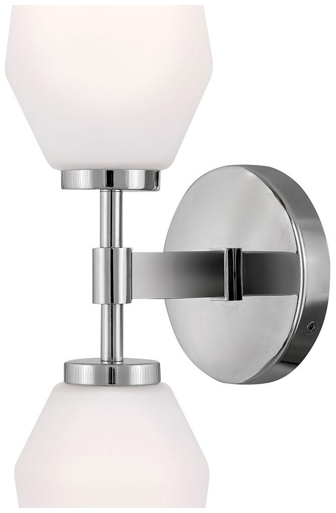 Image 4 Lark Gio Large Two Light Sconce 21" Chrome more views