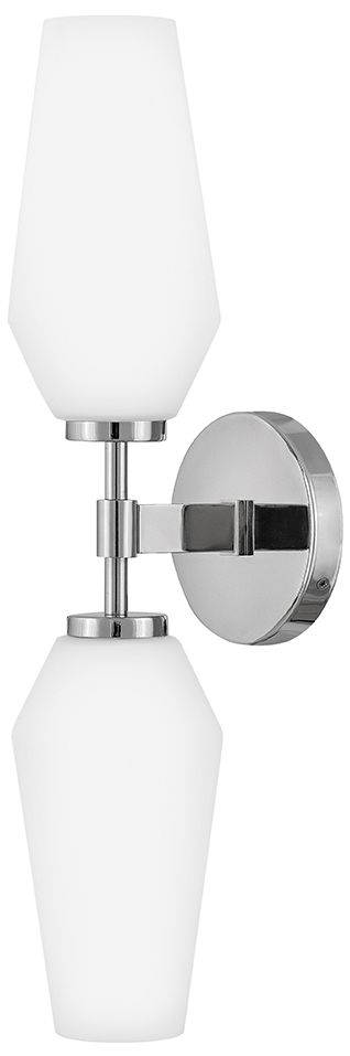 Image 2 Lark Gio Large Two Light Sconce 21" Chrome more views