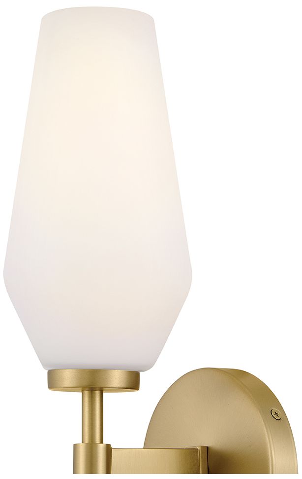 Image 3 Lark Gio Large Two Light Sconce 21" Lacquered Brass more views