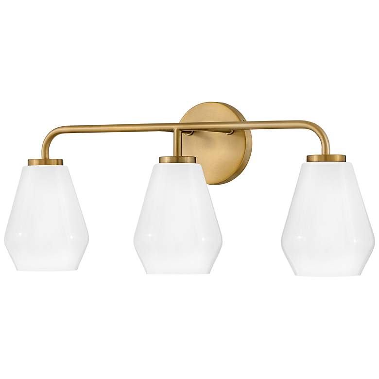 Image 5 LARK GIO Medium Three Light Vanity Lacquered Brass more views