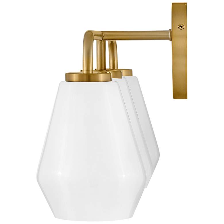 Image 6 LARK GIO Medium Three Light Vanity Lacquered Brass more views