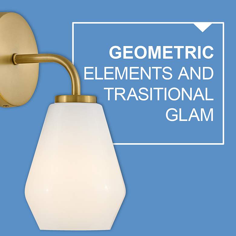 Image 7 LARK GIO Medium Three Light Vanity Lacquered Brass more views