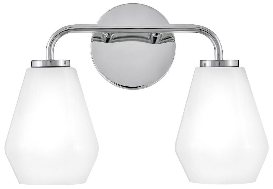 Lark Gio Small Two Light Vanity 14.75" Chrome