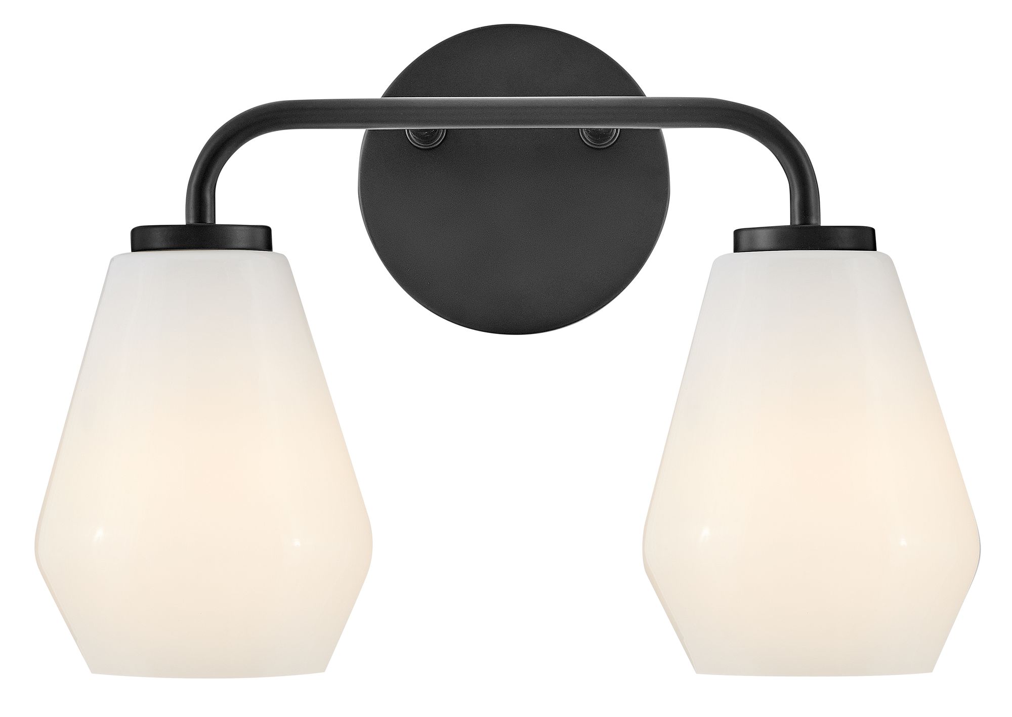 Thumbnail2 of Lark Gio Small Two Light Vanity 14.75" Black more views