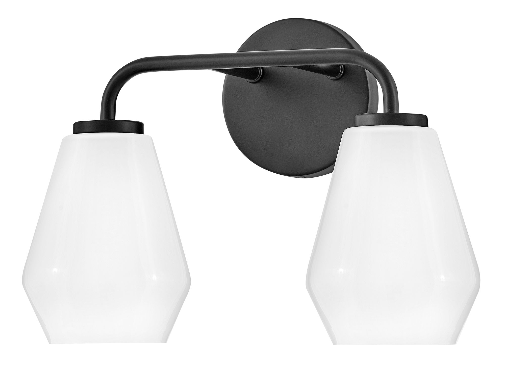 Lark Gio Small Two Light Vanity 14.75" Black