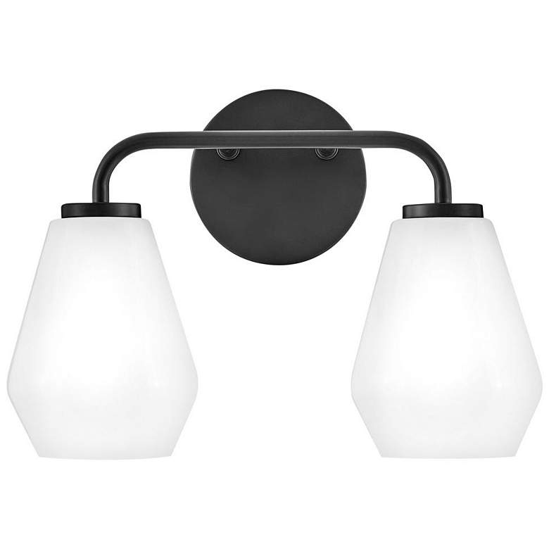 Image 1 LARK GIO Small Two Light Vanity Black