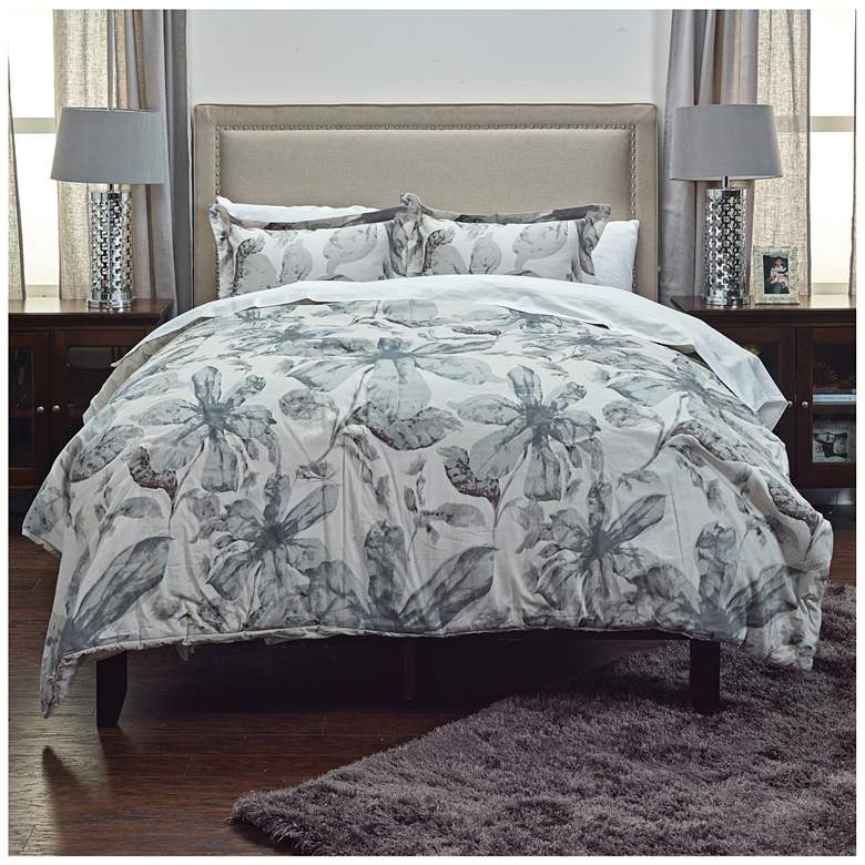 Image 1 Lark Gray 3-Piece Queen Comforter Set