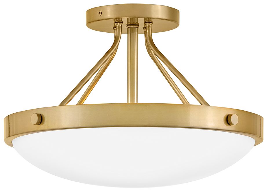 Image 2 Lark Gus Medium Semi Flush Mount 14.5" Gold more views
