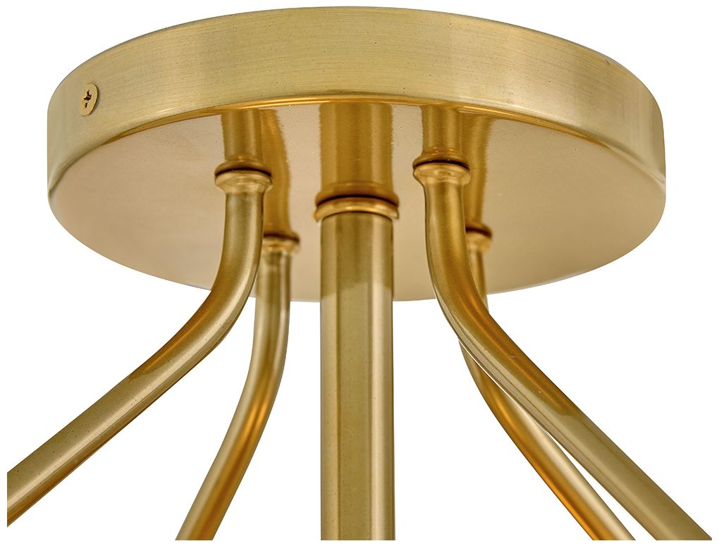 Image 4 Lark Gus Medium Semi Flush Mount 14.5" Gold more views