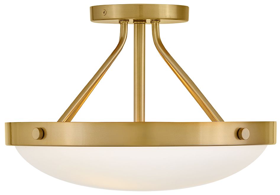 Image 6 Lark Gus Medium Semi Flush Mount 14.5" Gold more views