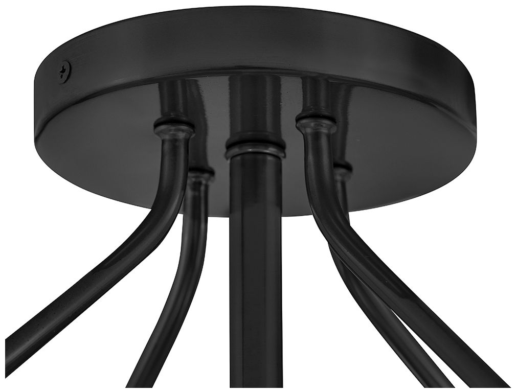 Thumbnail4 of Lark Gus Medium Semi Flush Mount 14.5" Black more views