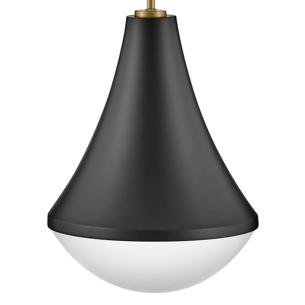 Lark Haddie Interior Small Pendant 11" Black