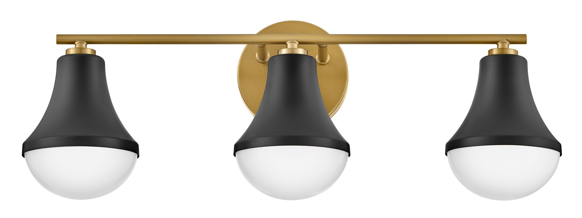 Image 3 Lark Haddie Medium Three Light Vanity 24" Black more views