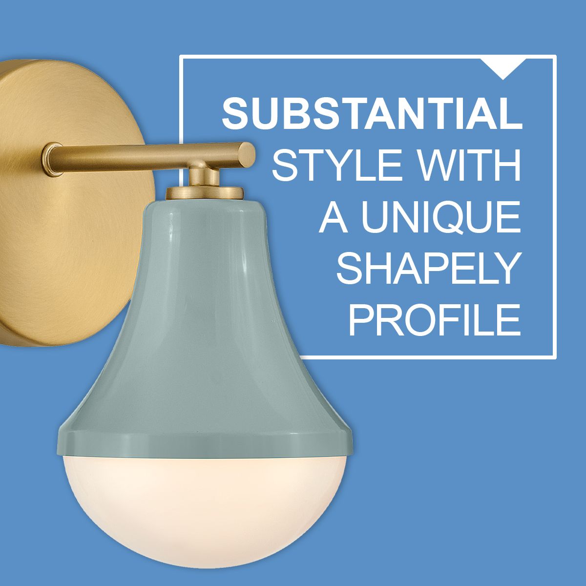 Image 7 Lark Haddie Small Single Light Vanity 9" Seafoam more views