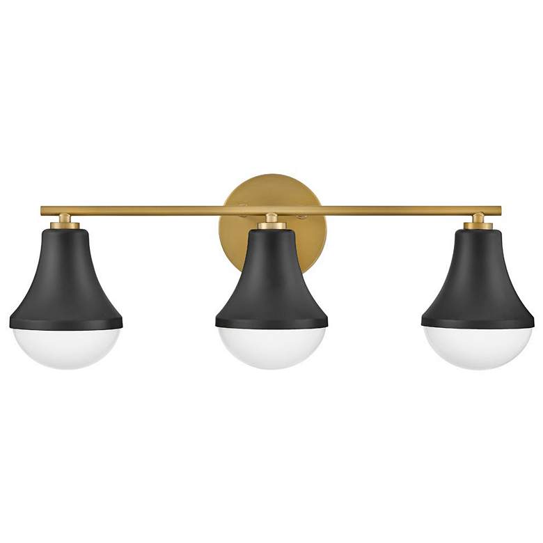Image 1 LARK HADDIE Three Light Vanity Black