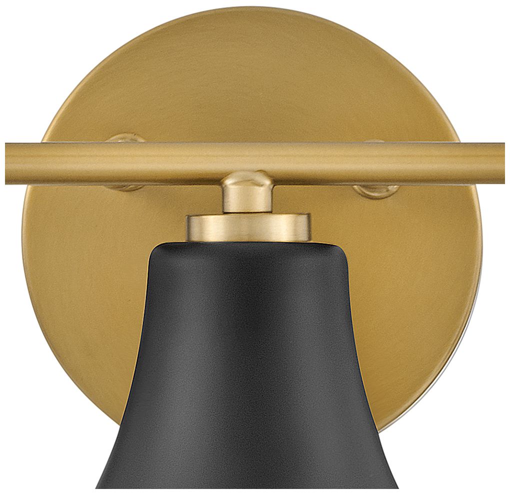 LARK HADDIE Three Light Vanity Black