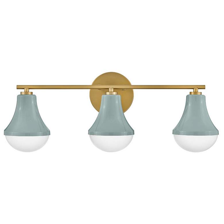 Image 1 LARK HADDIE Three Light Vanity Seafoam