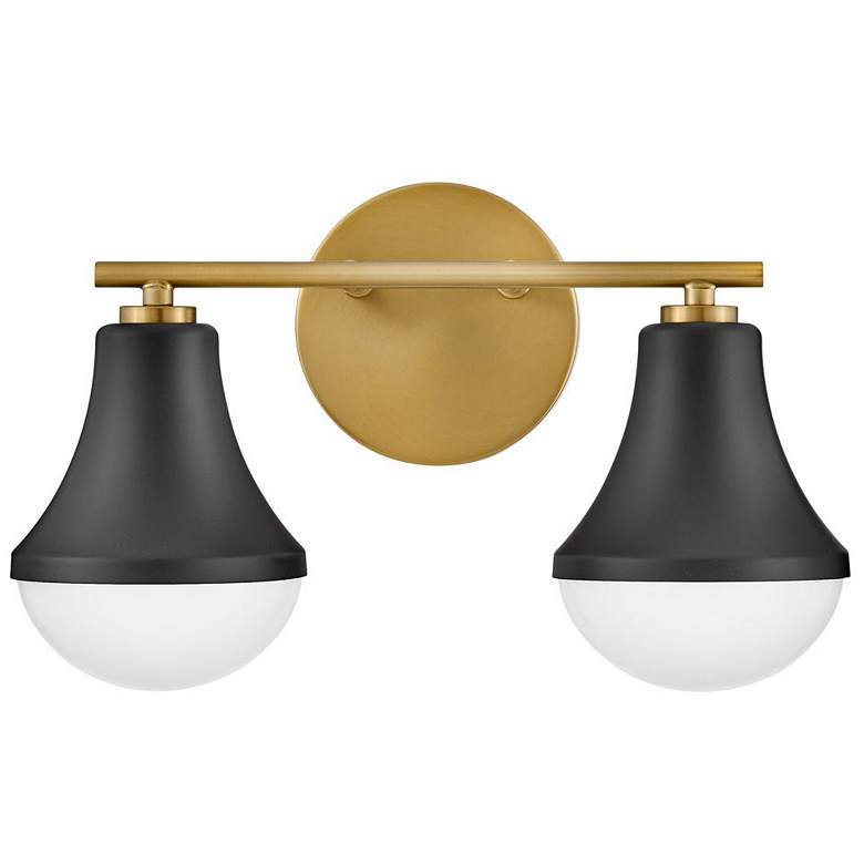 Image 1 LARK HADDIE Two Light Vanity Black