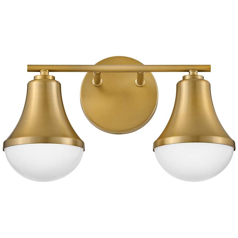Image 3 LARK HADDIE Two Light Vanity Lacquered Brass more views