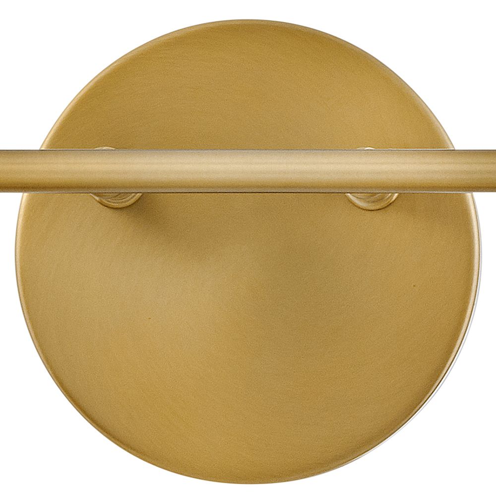 LARK HADDIE Two Light Vanity Lacquered Brass