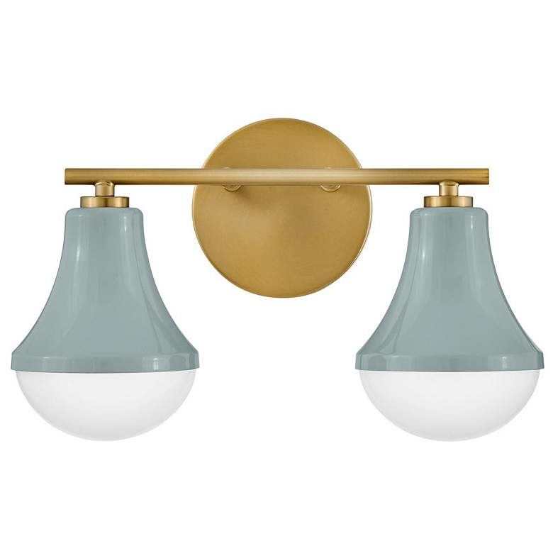 Image 1 LARK HADDIE Two Light Vanity Seafoam