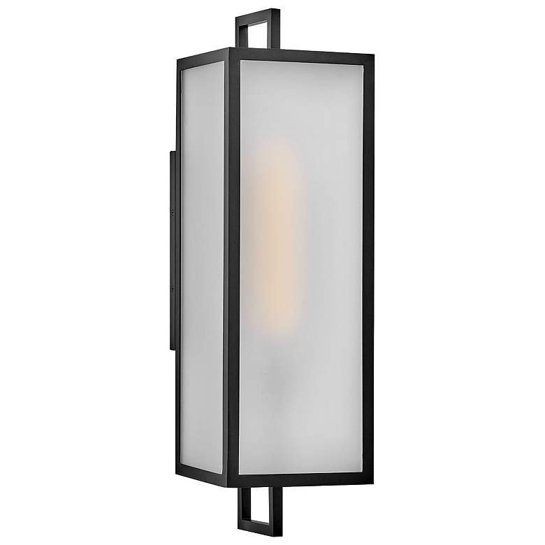 Image 1 Lark Halden Outdoor Large Wall Mount Lantern 7" Black