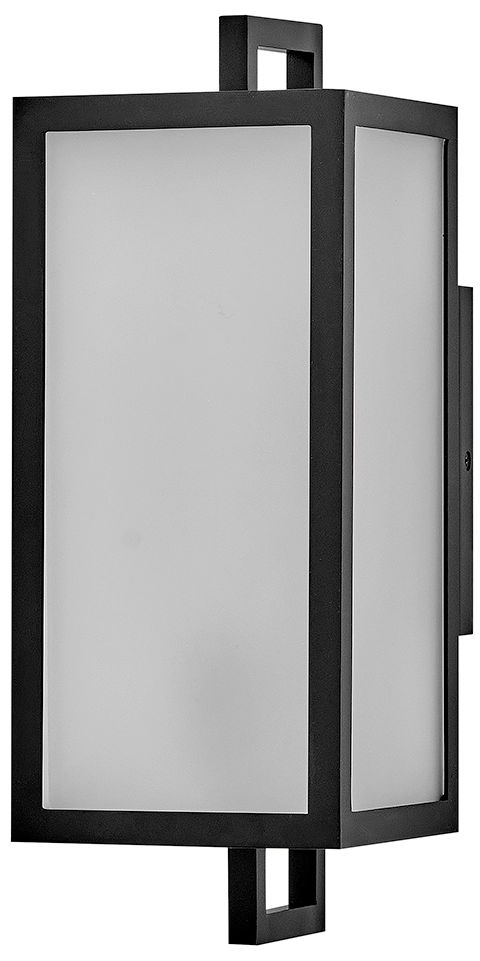 Image 2 Lark Halden Outdoor Small Wall Mount Lantern 15" Black more views