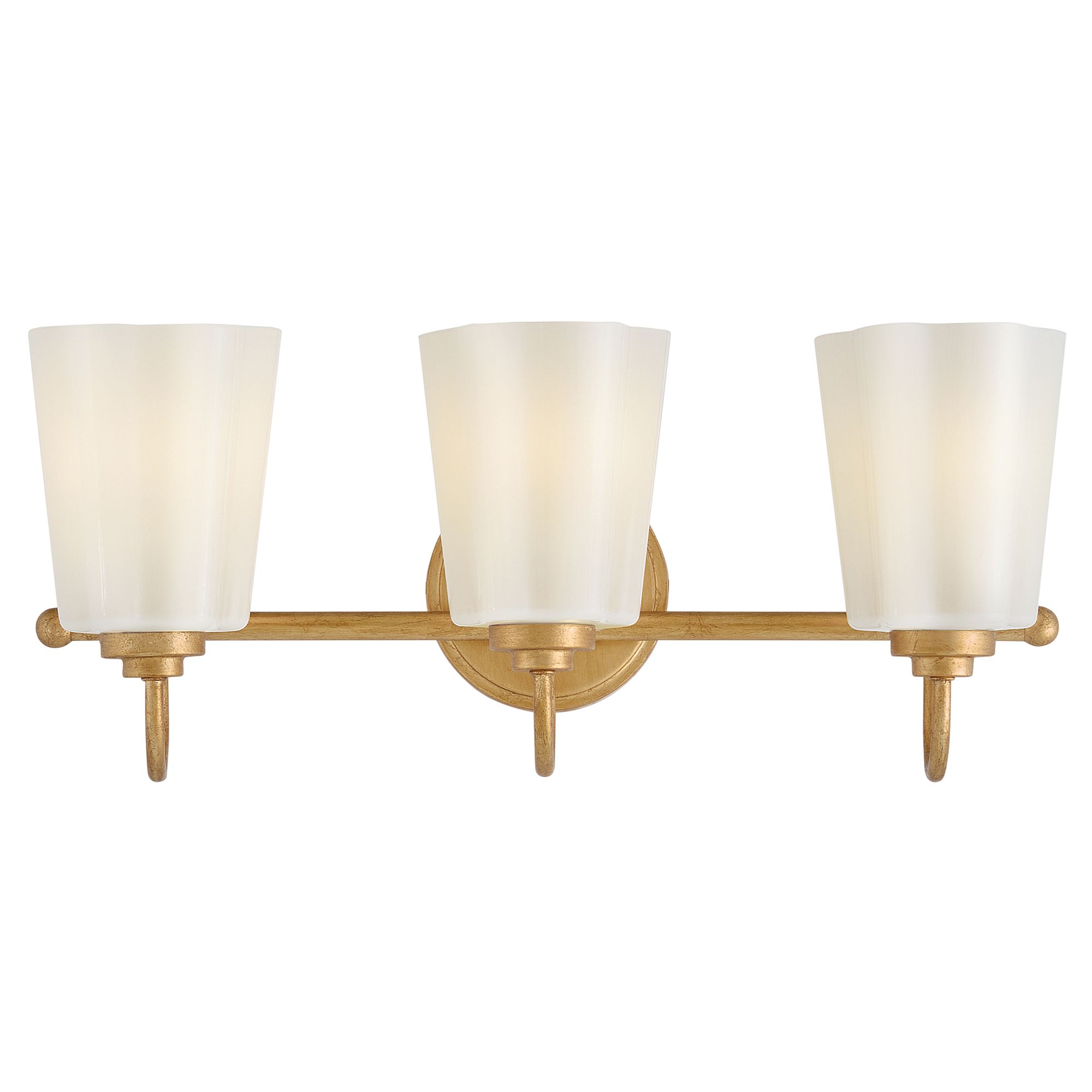 Image 7 Lark Honey Bath Medium Three Light Vanity 21.25" Distressed Brass more views